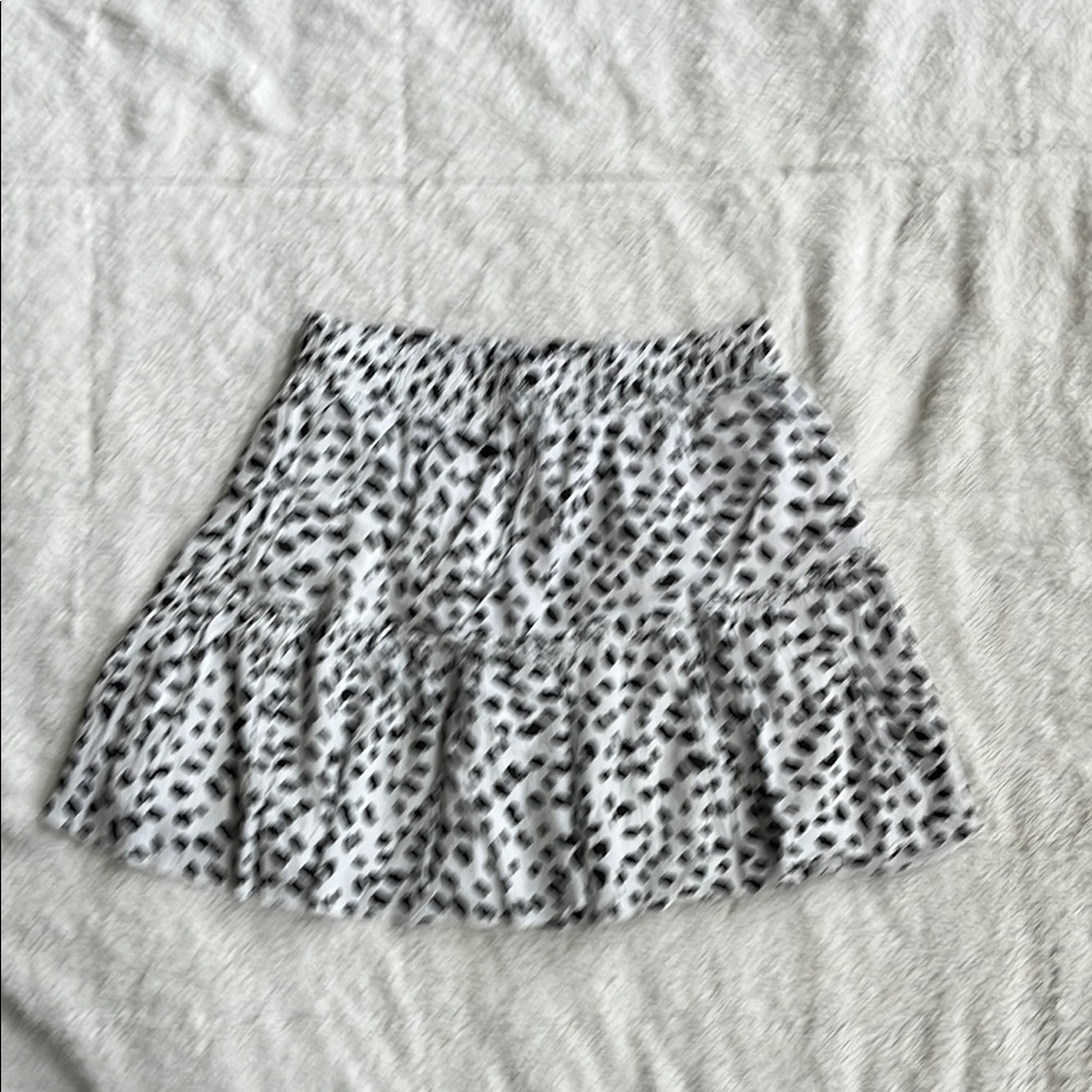 Black and White Polka Dot Skirt